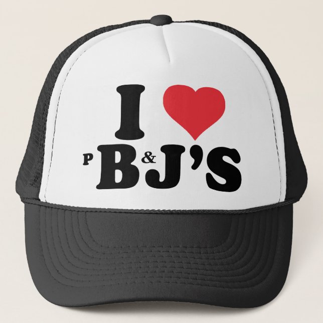 Erdnussbutter der Liebe I und das Shirt des Gelees Truckerkappe (Vorderseite)