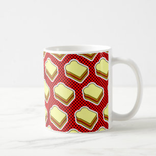 Erdnussbutter-Gelee-Zeit - Erdbeergelee Tasse
