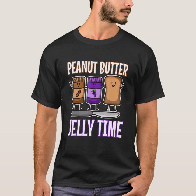 Erdnussbutter-Gelee-Zeit T-Shirt (Vorderseite)