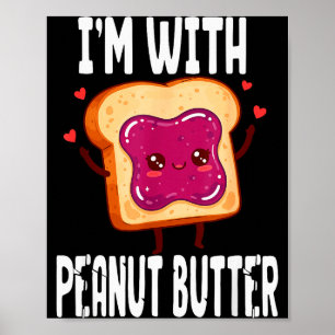 Erdnussbutter-Jelly-Paare Halloween-Spaß Poster