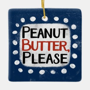 Erdnussbutter Keramikornament