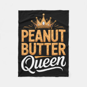 Erdnussbutter-Königin Prinzessin PB und J Royalty Fleecedecke