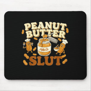 Erdnussbutter Lustige Erdnussbutter-Liebhaber-Bekl Mousepad