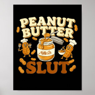 Erdnussbutter Lustige Erdnussbutter-Liebhaber-Bekl Poster