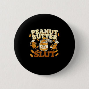Erdnussbutter Lustige Erdnussbutterliebhaber Bekle Button