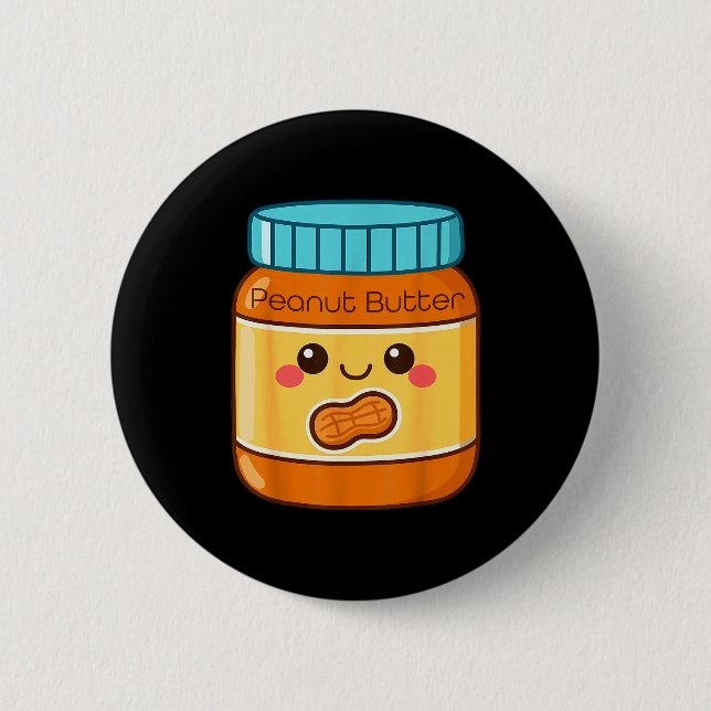 Erdnussbutter-Shirt Erwachsene Männer Frauen Kinde Button (Vorderseite)
