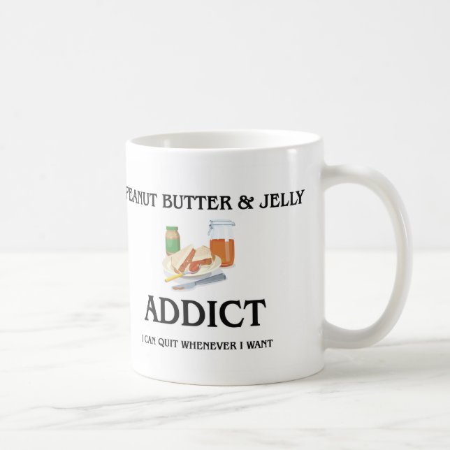 Erdnussbutter u. Gelee-Süchtiger Tasse (Rechts)