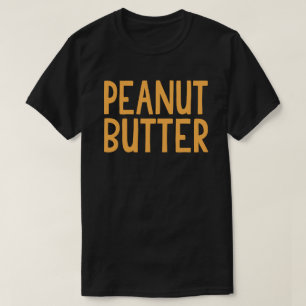 Erdnussbutter und Gelee, die zwischen den Kostümen T-Shirt