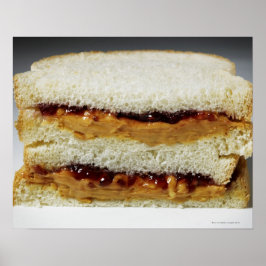 Erdnussbutter und Geleebuch. Poster