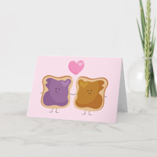 Erdnussbutter und Jelly-Liebe Karte