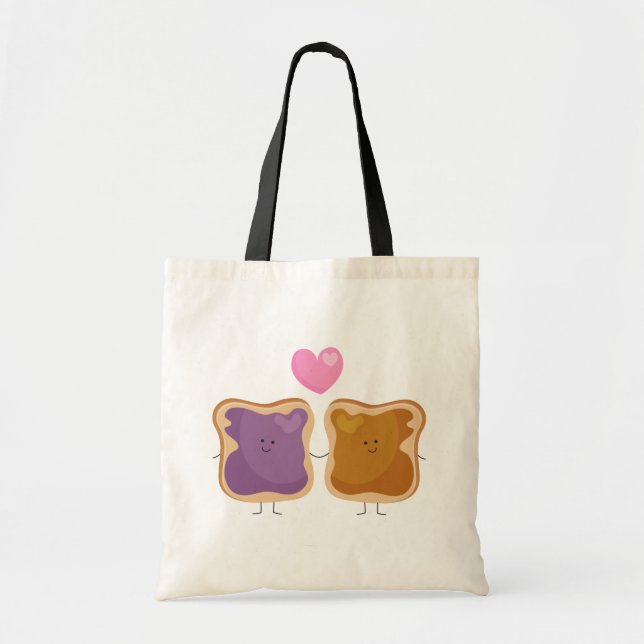 Erdnussbutter und Jelly-Liebe-Tote-Tasche Tragetasche (Vorne)