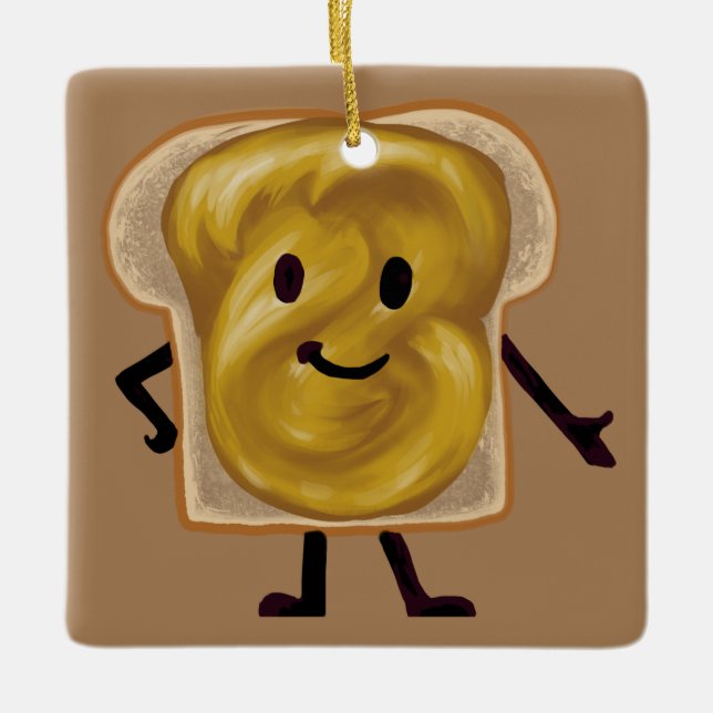 Erdnussbutter und Jelly Sandwich-Buddies Keramikornament (Vorderseite)