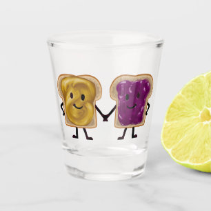 Erdnussbutter und Jelly Sandwich Buddy Schnapsglas