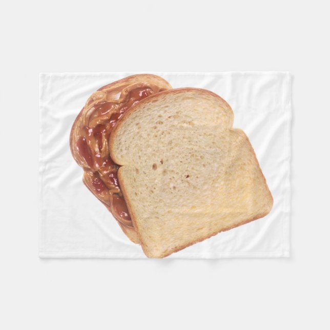 Erdnussbutter und Jelly Sandwich Fleecedecke (Vorderseite (Horizontal))