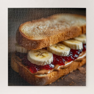 Erdnussbutter- und Traubengelee-Sandwich Puzzle