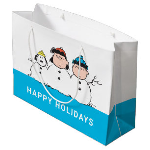 Erdnüsse 3 Person Snowman Große Geschenktüte