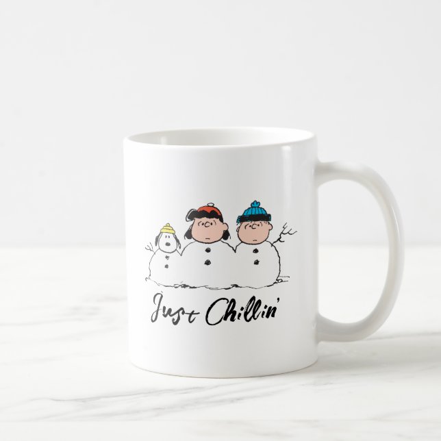 Erdnüsse | 3 Person Snowman Kaffeetasse (Rechts)