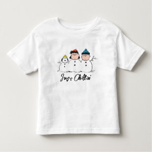 Erdnüsse 3 Person Snowman Kleinkind T-shirt