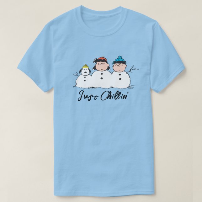 Erdnüsse | 3 Person Snowman T-Shirt (Design vorne)