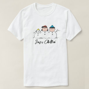 Erdnüsse   3 Person Snowman T-Shirt