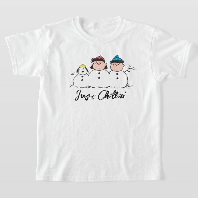 Erdnüsse | 3 Person Snowman T-Shirt (Ablage )