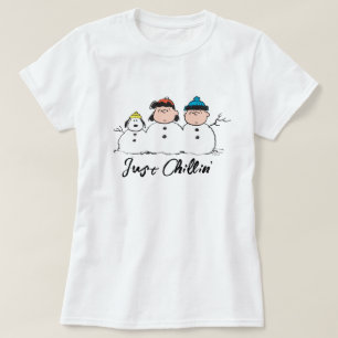 Erdnüsse   3 Person Snowman T-Shirt