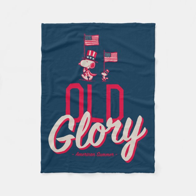 Erdnüsse | American Summer Old Glory Fleecedecke (Vorderseite)