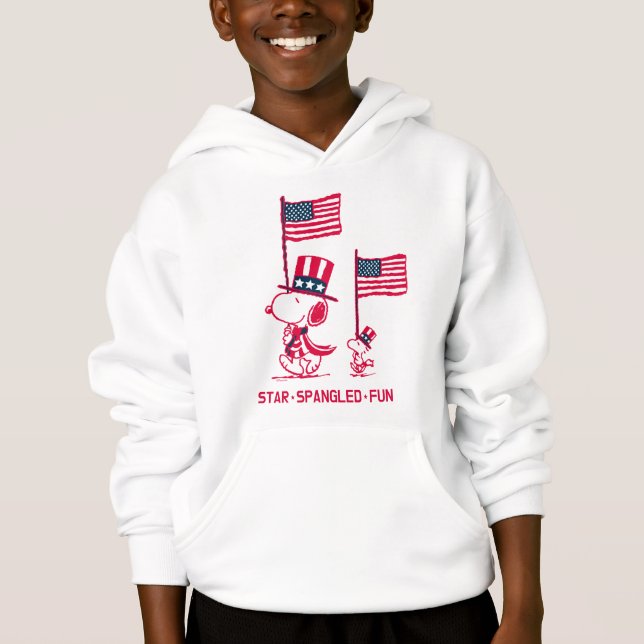 Erdnüsse | American Summer Old Glory Hoodie (Vorderseite)