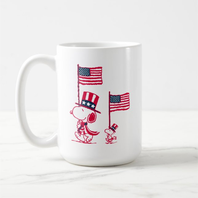 Erdnüsse | American Summer Old Glory Kaffeetasse (Links)