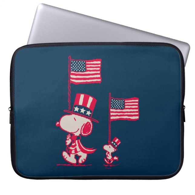Erdnüsse | American Summer Old Glory Laptopschutzhülle (Vorderseite)