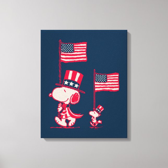 Erdnüsse | American Summer Old Glory Leinwanddruck (Vorderseite)