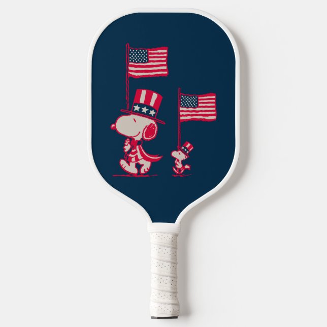 Erdnüsse | American Summer Old Glory Pickleball Schläger (Vorderseite)