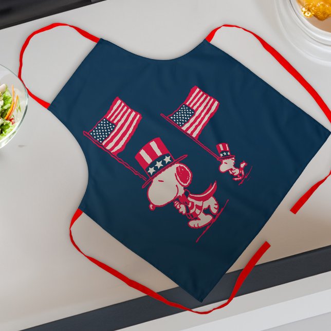 Erdnüsse | American Summer Old Glory Schürze (Apron on counter)
