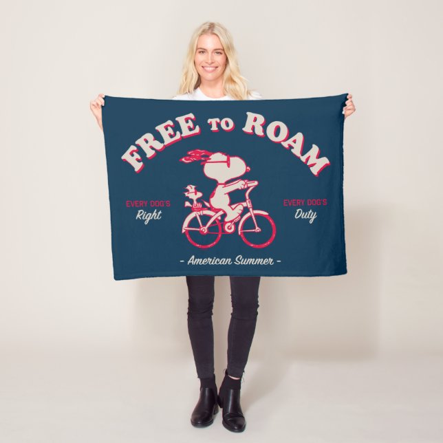 Erdnüsse | Amerikanischer Sommer frei zum Roaming Fleecedecke (Beispiel)