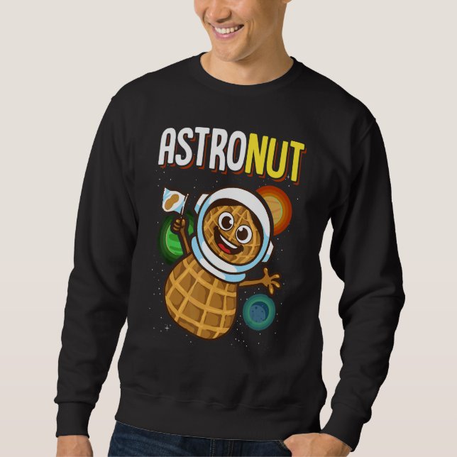 Erdnüsse Astronauten Welpen Astronut Erdnüsse Pu Sweatshirt (Vorderseite)
