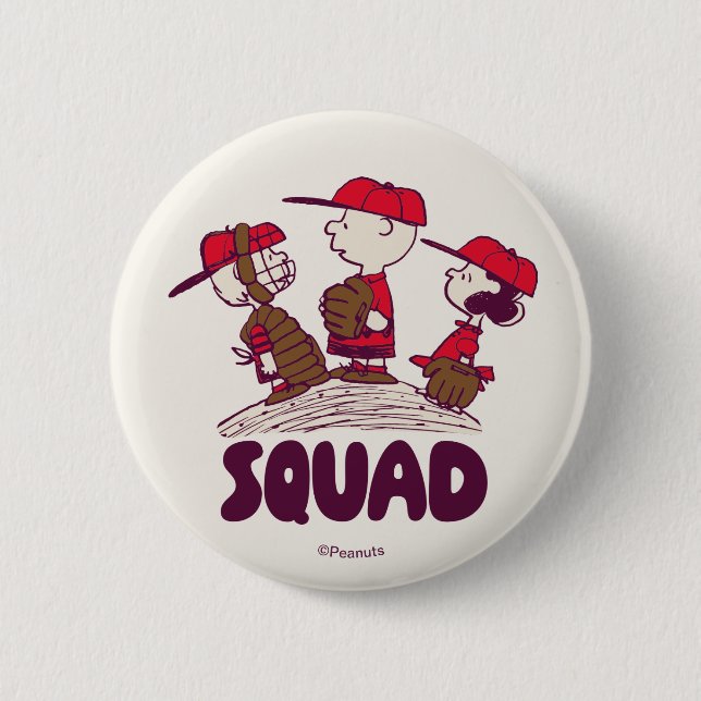 Erdnüsse | Baseball Squad Button (Vorderseite)