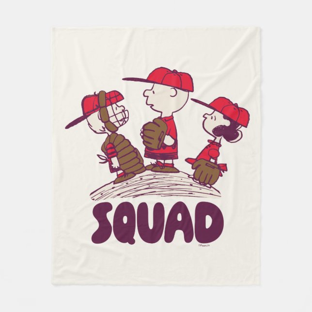 Erdnüsse | Baseball Squad Fleecedecke (Vorderseite)