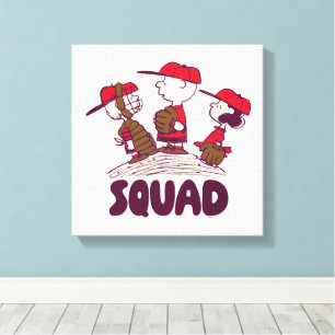 Erdnüsse Baseball Squad Leinwanddruck