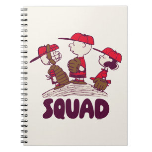 Erdnüsse   Baseball Squad Notizblock