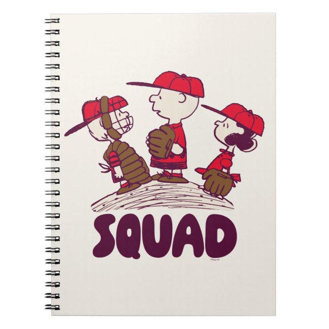 Erdnüsse | Baseball Squad Notizblock (Vorderseite)