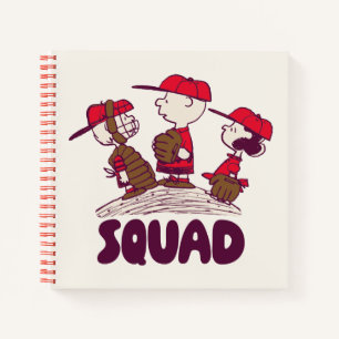Erdnüsse   Baseball Squad Notizbuch