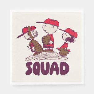 Erdnüsse   Baseball Squad Serviette