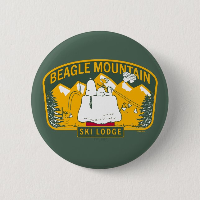 Erdnüsse | Beagle Skilodge Button (Vorderseite)