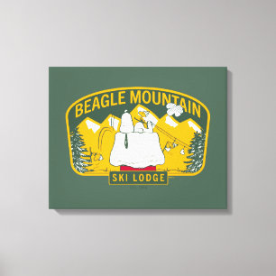 Erdnüsse   Beagle Skilodge Leinwanddruck