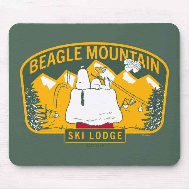 Erdnüsse | Beagle Skilodge Mousepad (Vorne)