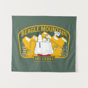 Erdnüsse   Beagle Skilodge Wandteppich