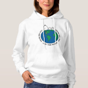 Erdnüsse Behalt es sauber Behalte es grün Hoodie