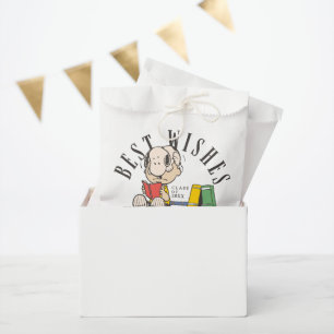 Erdnüsse Beste Wünsche Abschluss Snoopy Lesend Geschenktütchen