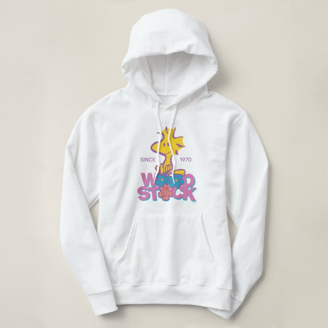 Erdnüsse | Blume aus Holz Hoodie (Design vorne)