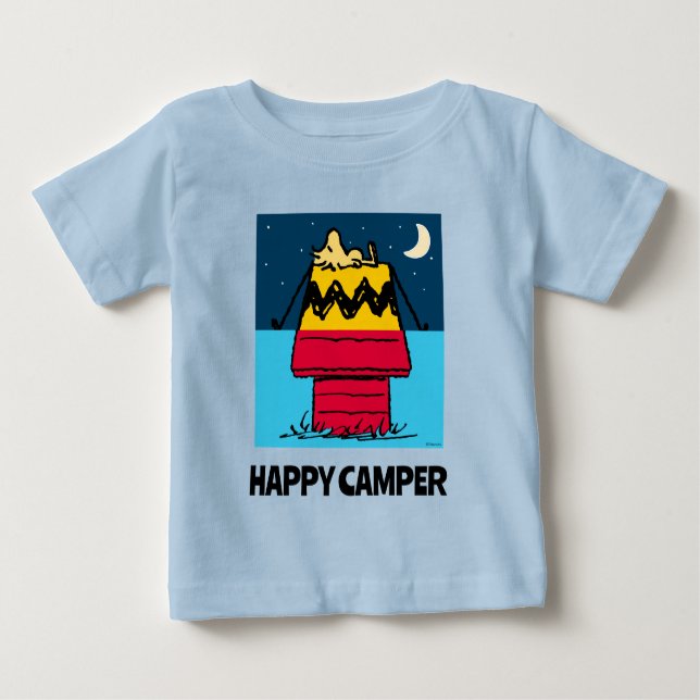 Erdnüsse | Camping aus Holz Baby T-shirt (Vorderseite)